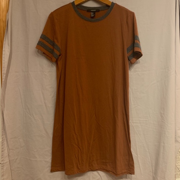 Forever 21 Dresses & Skirts - Forever 21 Orange-Brown t-shirt dress